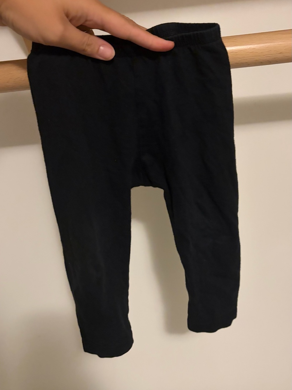 Mini Mioche 12-18MO Black Stretch Leggings - Comfortable Everyday Bottoms